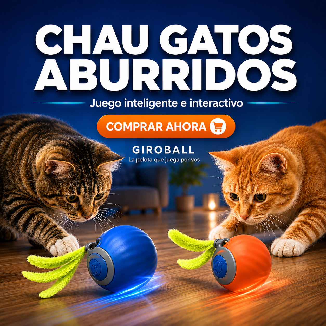 GiroBall™ — Pelota Interactiva Inteligente para Gatos